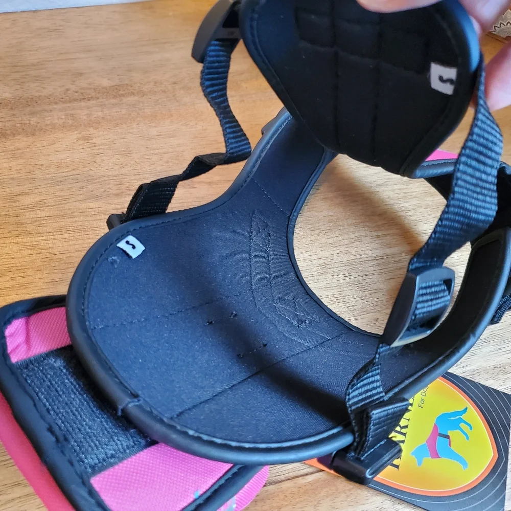 Paws Pink Dog Harness with Treat Pouch Small